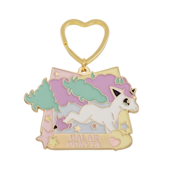 Pokemon Galar Ponyta Metal Keychain - Picture 7 of 7